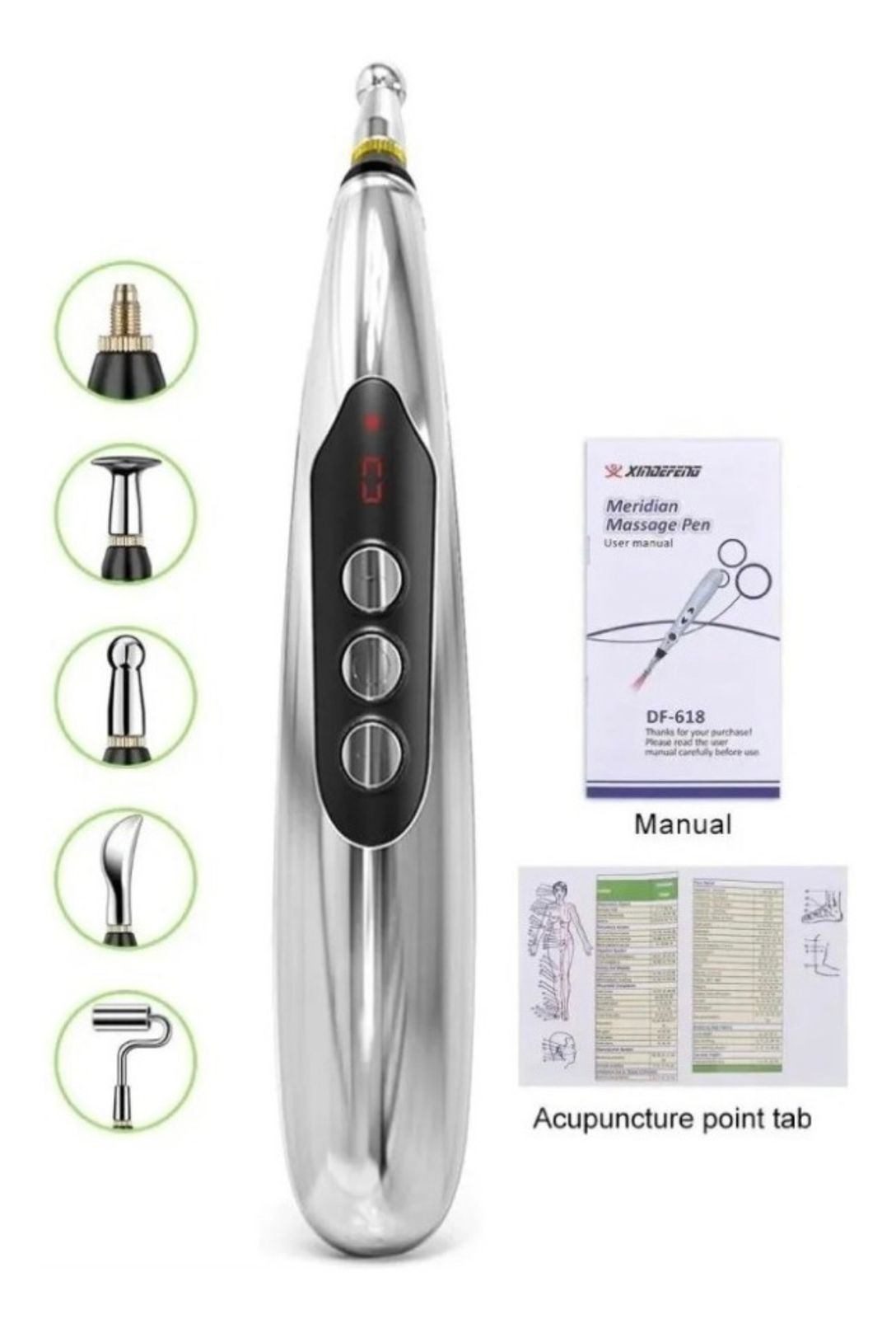 Lápiz Acupuntura Recargable 5 Cabezas